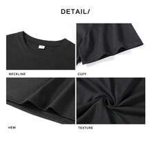 2025 Camiseta con estampado de gato acogedor para hombre, camisetas de algodón con estampado de Anime de alta calidad, ropa informal divertida para mujer, camiseta Unisex - Negro - Ver 8