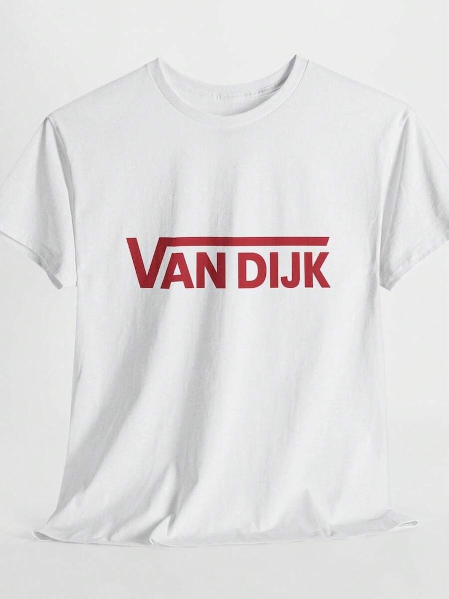 Camiseta de fanático del Liverpool de Van Dijk |   Diseño audaz de ropa urbana retro |   8 colores |   Adultos S-5XL y Niños XS-XL |   Regalo para los seguidores de los Reds - Negro - Ver 1