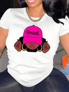 Camiseta con Estampado Gráfico y Cuello Redondo de Algodón Puro - Blanco - Ver 6