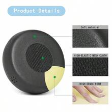 适用于 Jabra Evolve 75 (75UC 75MS 75SE) 立体声耳机的替换耳垫，采用高密度声学泡沫 - Evolve 75 - 查看 4
