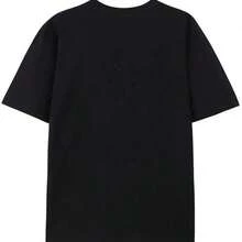Camiseta de hombre de algodón, estilo oversize, estampada con gráficos YCOA, estilo Harajuku Hip Hop, camisetas holgadas, moda coreana, ropa estética Y2k, estilo vintage urbano, unisex, de algodón, manga corta, cuello redondo, blusas para mujer, playeras de mujer, blusas casuales para dama. - Negro 11 - Ver 2