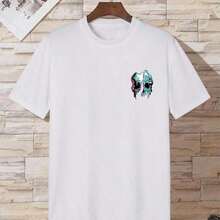 COOL SUMMER Think Like A Proton Positive Science Cotton T-Shirt, T-Shirt Design, High Quality Printed T-Shirts, Oversized T-Shirts, Vintage Urban Style, Unisex, Loose Fit Short Sleeve Cotton T-Shirt With Round Neck, Women's Blouses, Women's T-Shirts, Casual Blouses For Ladies. - 白色 20 - 查看 9