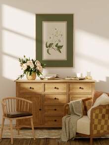 1pc Frameless Vintage Botanical Art Print, Floral Wall Art, Back To School, Room Decor Bedroom, Funkyposters - Flowers - View 3