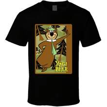 YOGI BEARA Boo Boo Cartoon T Shirt - Black - View 1