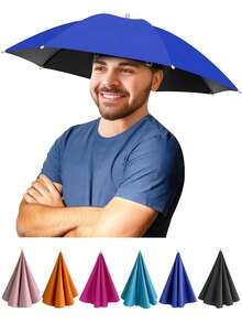 Foldable Sun Hat, Fishing Hat, All-Weather Umbrella. Suitable For Outdoor Sun Protection And Fishing, Spring/Summer Style. Portable Summer Item. - Umbrella Hat - View 2