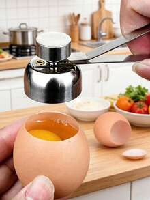 Stainless Steel Kitchen Tool Egg Cracker Egg Opener Glutinous Rice Egg Shell Cutter Creative Egg Opener - View 5