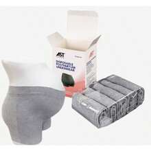 10 piezas/2 cajas Bragas desechables (5 piezas/caja), ropa interior desechable transpirable y cómoda para el período menstrual, posparto, viajes; alta elasticidad, amigable con la piel, uso durante 24 horas - Ver 2