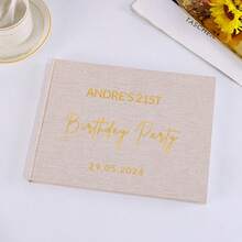 Buku Pesan Horizontal Kustom, Dipersonalisasi, Cocok untuk Pesta Ulang Tahun ke-16, 18, 30, 40, 50, 60, 70, dan 80, Cocok untuk Pria dan Wanita, Album Foto, Buku Tamu, Hadiah Ulang Tahun, Hadiah yang Berkesan - MultiWarna - View 28