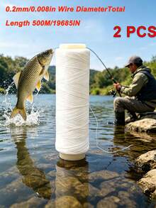 420/500m 0.2mm 1640ft Invisible Fishing Line Reel, High Tensile Fishing Line, Keeps Bait On Hook, Elastic Line Saltwater Fishing Accessory - Multicolor - View 15