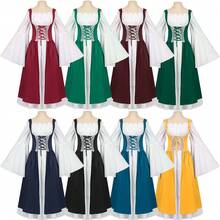 Cosplay Clothing - 2023051903 Red Dress With Flared Sleeves - View 3
