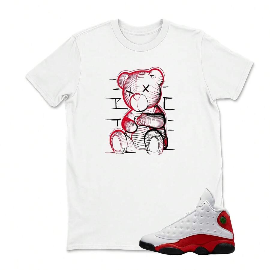 Bear Print T-Shirt To Match The S13 Chicago Sneakers, T-Shirt To Match The S13 Chicago Sneakers, T-Shirt To Match The Sneakers, Hoodie, Sweatshirt - 款式 - 查看 1