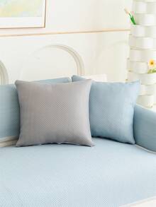 1 chiếc đệm sofa mùa hè mát mẻ và chống trơn trượt, đệm ngồi mùa hè kiểu waffle hình hạt đậu mát lạnh bằng lụa băng, tấm phủ mùa hè phù hợp cho sofa hình chữ L và sofa 1/2/3/4 chỗ ngồi (Bán lẻ từng chiếc) - Màu xanh lam - Xem 6