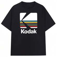, novedad de verano, camiseta% de algodón con estampado de Color para hombre, deportes diarios al aire libre, informal, absorbente de sudor, transpirable, manga corta - 2 - Ver 1