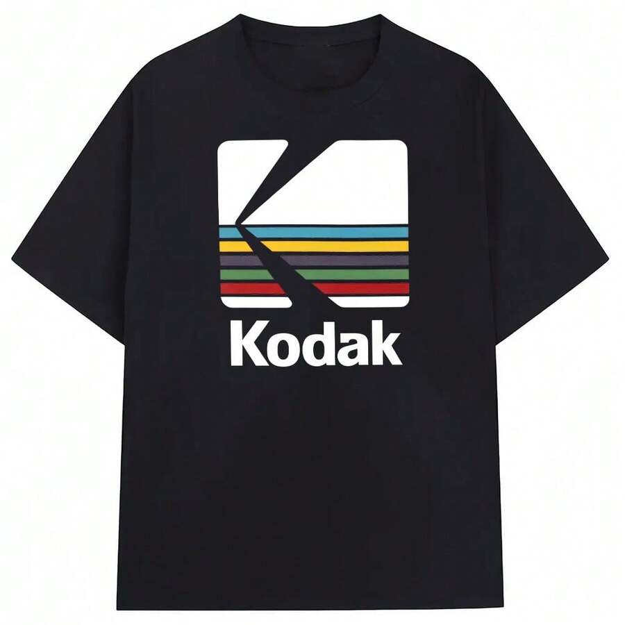 , novedad de verano, camiseta% de algodón con estampado de Color para hombre, deportes diarios al aire libre, informal, absorbente de sudor, transpirable, manga corta - 2 - Ver 1