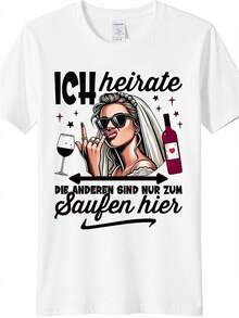 Sommer Bride Jga Women's T-Shirt, Poltern Stag Night Design, Loose And Comfortable - White - View 1