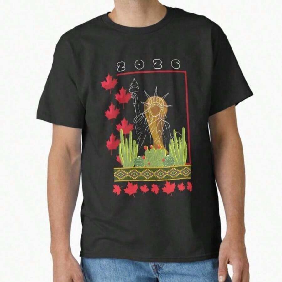 Camiseta Clásica Mundial de Fútbol 2026 - Negro 6 - Ver 1
