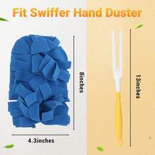 Lydia's  Duster Refills For  Electrostatic Dust Removal Brush Multisurface 360° Larger Size With 4X Microfibers Unscented Disposable Machine Washable Reusable 6 Packs - Cleaning, Home Cleaning Products - 1 - 查看 3