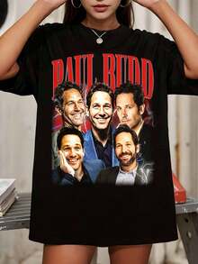 Retro Paul Rudd Shirt - Paul Rudd Sweatshirt,Paul Rudd Tshirt,Paul Rudd Sweater,Paul Rudd Merch,Paul Rudd T Shirt,Paul Rudd T-Shirt_ - Black - View 6