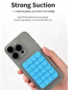 Bộ 24 miếng đệm hút chân không silicon hai mặt dùng cho điện thoại, có thể tái sử dụng, chống trượt, có thể giặt được, thích hợp cho ô tô, phòng tắm, bàn làm việc, giá đỡ điện thoại rảnh tay. - Đế hút chân không cho điện thoại di động - Xem 2