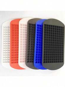 1 khay silicon 160 ô, chịu lạnh và bền, có thể dùng làm khuôn đá, khuôn bánh pudding, thích hợp cho gia đình, quán bar và các dịp khác, dễ sử dụng. - Nhiều màu - Xem 14