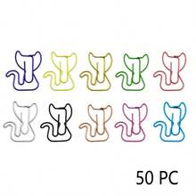 20/50pcs Colorful Metal Animal Shaped Paper Clips, File Document Binder Clips, Assorted Styles, Suitable For Office, School, Home, Kitchen, Store - Multicolor - View 11