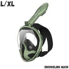 Silicone Full Face Snorkel Mask, Dry Snorkel Mask, Detachable Portable Snorkel Mask With Camera Mount, Suitable For Travel, Beach Essentials, Beach Accessories, Pool Floats - Green - View 8