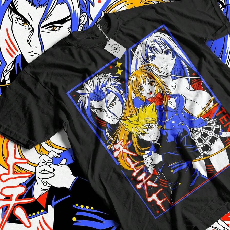 Camiseta Tenjou Tenge Anime Mujer Camiseta Manga Waifu Regalo Camiseta Todas las Tallas Camiseta de algodón suave de 220 g para hombres y mujeres, hecha de tela premium duradera y agradable para la piel con un tacto suave, adecuada para todas las formas corporales y para uso diario. Tops casuales transpirables y ligeros, conjuntos elegantes a juego para otoño, perfectos para la vida diaria, actividades al aire libre, viajes, vacaciones y diversas fiestas temáticas durante todo el año. - Negro - Ver 1