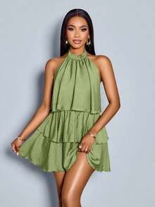 Conjuntos de verano, ropa de verano, atuendo para conciertos, atuendos de fiesta para mujeres, atuendos de festival, atuendos de vacaciones, atuendos casuales de negocios para mujer, atuendos de playa para mujer, atuendos de oficina para mujeres, - Verde - Ver 3
