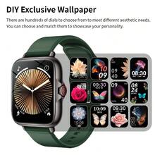 QAGSFLC Smart Watch, 1.83-Inch High-Definition Touch Screen, Soft Silicone Strap, Call/Message Notifications, Pedometer, Calorie, Fitness Tracking, Multiple Sports Modes, Multi-Function Smart Watch, Unisex, Compatible With IPhone And Android Phones, Perfect For Gym Daily Use And Christmas Birthday Gifts - View 3