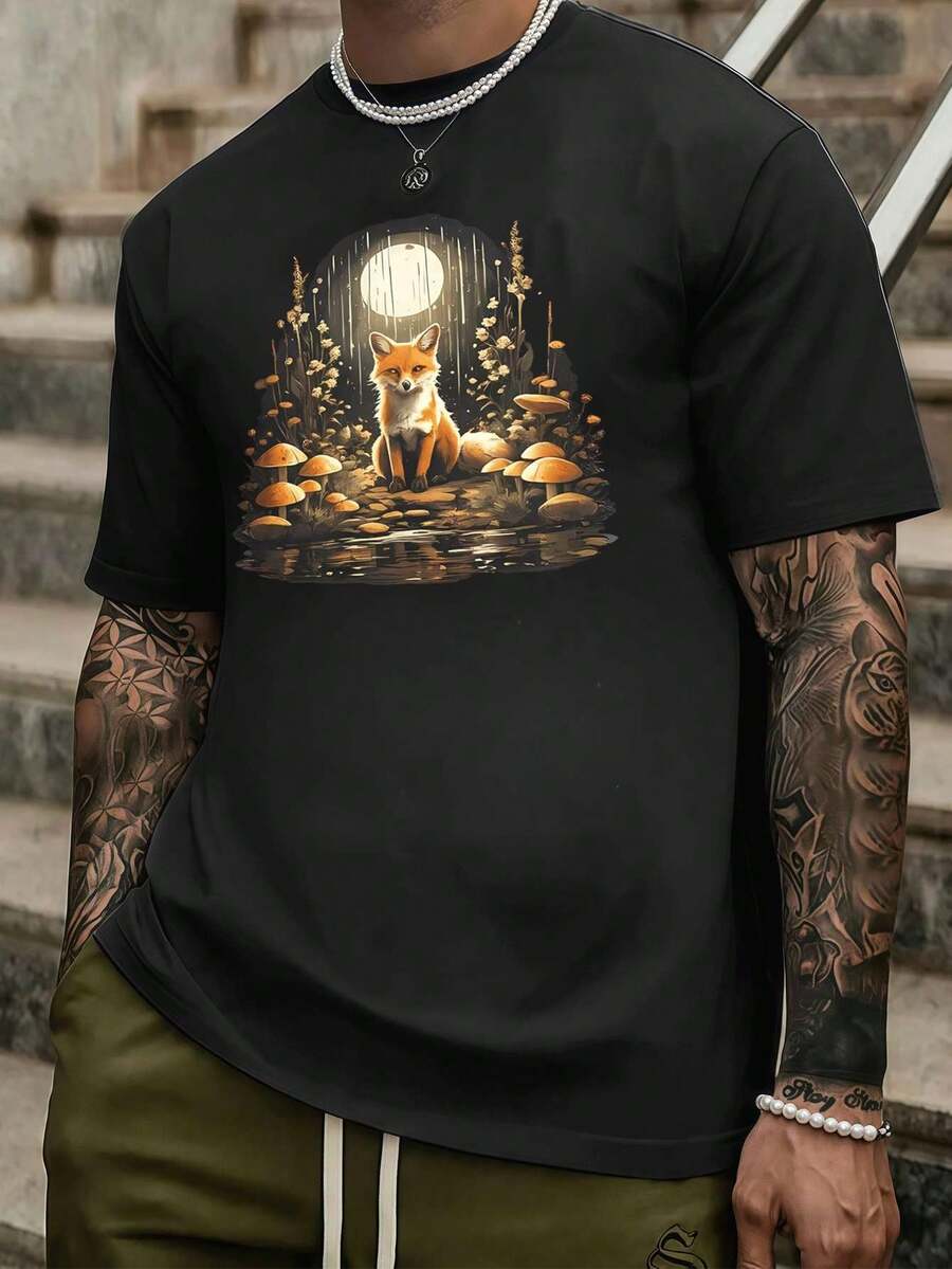 T-shirts pour hommes - Noir - Voir 1