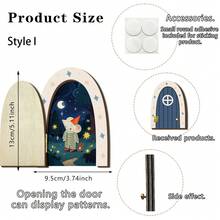 懷舊木製門飾，造型像迷你老鼠，適合返校季、萬聖節、秋季系列，可用作牆面裝飾、房間佈置，也是送給親友的創意禮物 - 多款 - 查看 12
