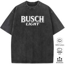 1 Piece Unisex Oversized Crew Neck Short Sleeve T-Shirt, Distressed And Washed, 100% Heavyweight 220g Cotton, Designed By Y2K Artists In A Vintage American Style, Graphic Print Of City Names, Ideal For Everyday Wear, Concerts And Festivals - 黑色 - 查看 1