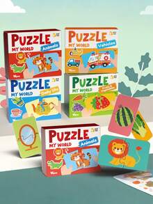 beartale Bộ 16 mảnh ghép hình Montessori, trò chơi ghép hình giáo dục sớm cho trẻ nhỏ, đồ chơi du lịch cho trẻ em giúp rèn luyện sự tập trung và kỹ năng vận động tinh, chất liệu bìa cứng dày chất lượng cao, trò chơi tương tác giữa cha mẹ và con cái, học tập vui vẻ, đồ chơi hoạt động đơn giản và thú vị, trò chơi ghép hình, quà tặng ghép hình, đồ dùng dạy học, đồ chơi giáo dục cho trẻ sơ sinh và trẻ nhỏ, đồ dùng lớp học, văn phòng phẩm học sinh, đồ dùng học tập, quà tặng tựu trường, quà sinh nhật cho trẻ em. - Nhiều màu - Xem 7