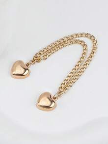 4pcs/1pc Heart-Shaped Hem Clips, Hidden Button Seamless Fit, Prevents Dragging On The Ground. Suitable For Dresses, Pants And Casual Trousers, Waterproof, Easy To Carry. - Multicolor - View 12