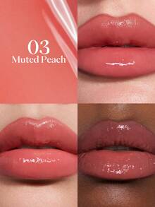 JOOCYEE 滋养亮泽双效唇膏套装，持久闪亮 - 03 MUTED PEACH - 查看 5