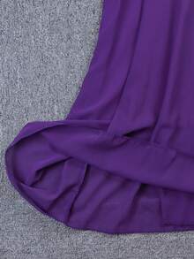 Fashionable Maxi Dress With Style, Sexy, Off-The-Shoulder And Casual - 紫色 - 查看 4