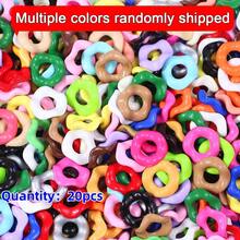 10pcs Acrylic UV Coated Colorful Beads, Hexagon Fidget Toys, Macaron Color Wavy Flower Shape, DIY Jewelry Accessories - Waves - View 32