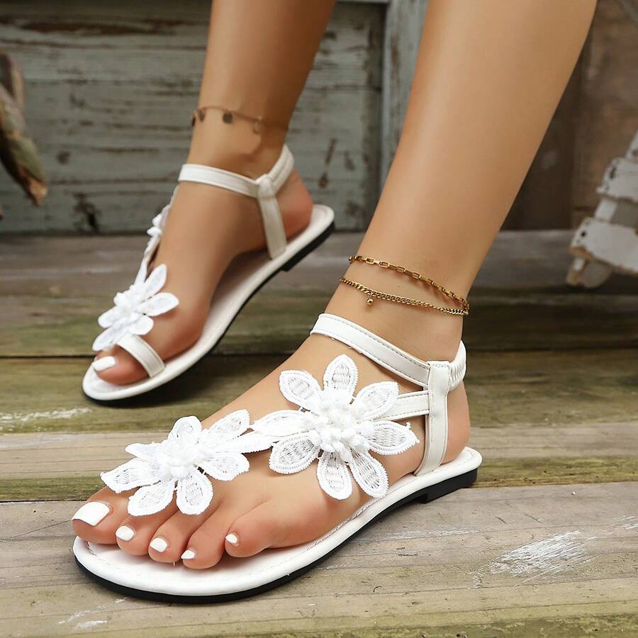 Fabric Thong Flat Sandals, Comfortable Versatile Fashion, Easy To Match With Dresses, Comfortable Flat For Summer