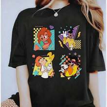 Dam-T-shirts - Svart - Visa 6