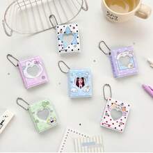 Album ảnh hoạt hình chấm bi nguyên bản 1 inch, album ảnh thẻ, album ảnh ID, mặt dây chuyền lưu trữ, album ảnh nhỏ hình ngôi sao đuổi theo. - nhiều màu - Xem 1