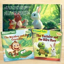 Classic Animal Fables Bilingual Story Collection – Fun Moral Lessons & Interactive Reading Set - Story - View 1