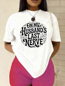 Camiseta de mujerCamiseta de mujerCamiseta de matrimonio humorística para mujer: pisando el último nervio de su marido - % algodón 180 gramos Top casual de manga corta y cuello redondo blanco Idea para esposa Adecuado para uso diario y estilo Ropa de mujer a la moda Camisetas coloridas Camisetas vintage de verano para mujer Ropa de mujer Ropa de verano para mujer Trajes de primavera para mujer Camisetas coloridas Camisetas vintage de verano para mujer Ropa de mujer Ropa de verano para mujer Trajes de primavera para mujer Camisetas gráficas occidentales Ropa para hombre Camisas para hombre Camisetas gráficas Ropa de mujer Tops de verano Ropa de verano Camisetas gráficas - Camiseta de manga corta de algodón holgada unisex estilo callejero vintage - Blanco - Ver 1