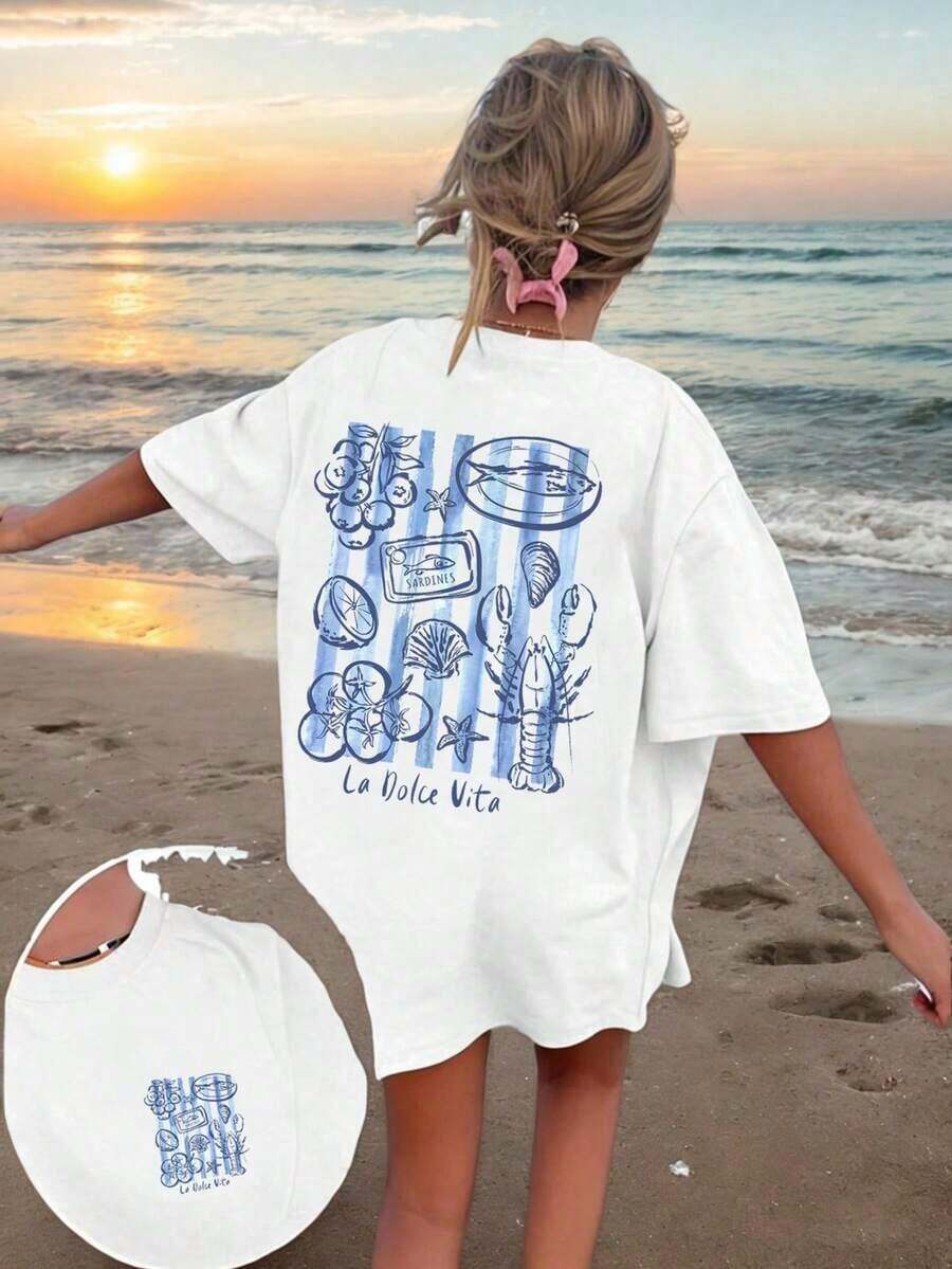 Dam-T-shirts - Weiss - Visa 1