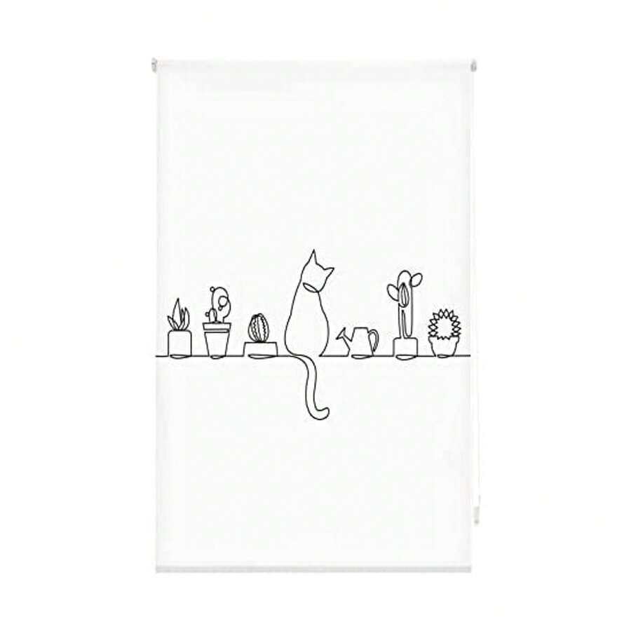 KIWI | Translucent Digital Roller Blind For Kitchen, Model C-Cat, Sizes From 110 To 200 Cm Wide And From 180 To 270 Cm High, Thermal Insulating Digital Blind - C-cat - View 1