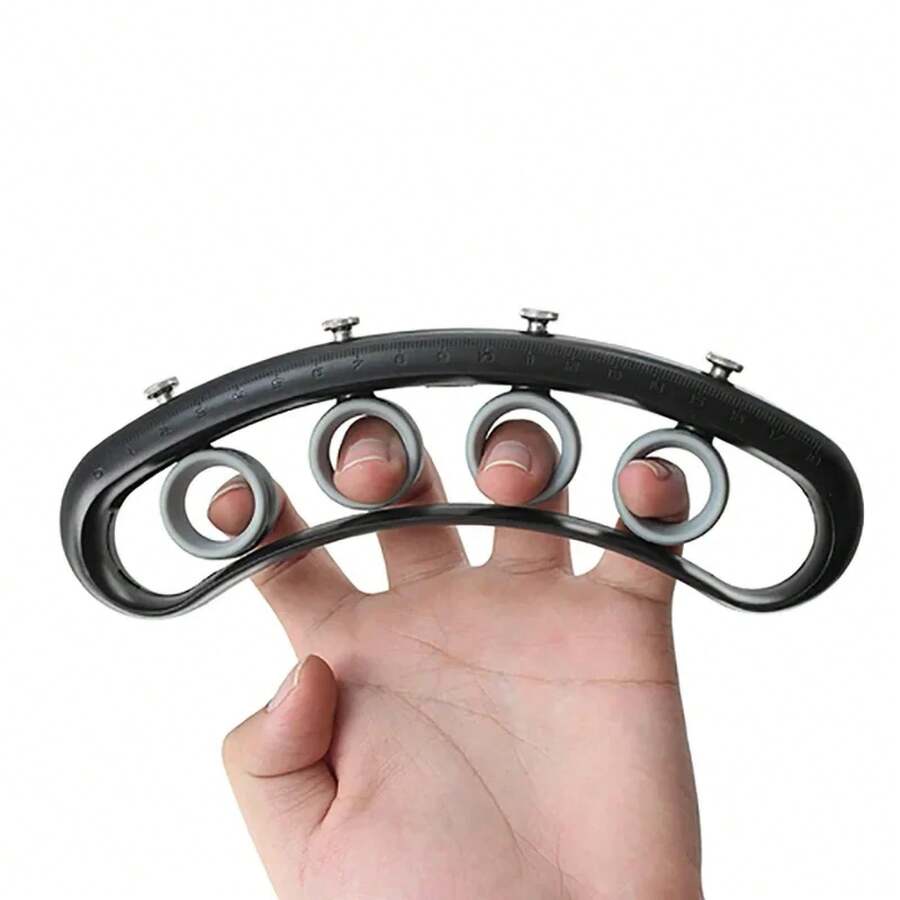 Flatsons-Entrenador de Dedos, Expansor de Dedos, Ejercitador de Dedos para Piano, Guitarra, Herramienta de Corrección de Manos, Entrenador de Fuerza de Dedos - Negro - Ver 1