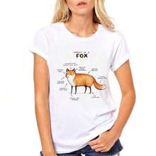 COOL SUMMER Harajuku Kawaii T-Shirt Anatomy Ofs Fox Cat Graphic Tees Camisetas para Mujer, Estética, Cuello Redondo, Ropa de Verano para Mujer - Estilo Vintage Urbano, Unisex, Camiseta de Algodón Holgada de Manga Corta con Cuello Redondo, blusas para mujer, playeras de mujer, blusas casuales para dama. - Blanco 7 - Ver 1