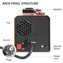 MMA250 Mini Home Welder, IGBT Inverter Welder, Cooperative Control, Suitable For Beginners - US A Type Plug(110-127V) - View 7