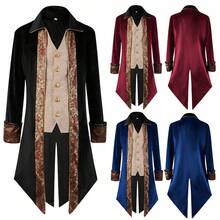 Stage Dance Wear - Frock Coat Red - View 2