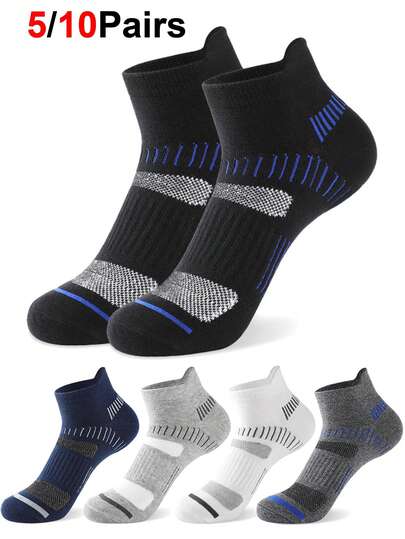 5 Pairs High Quality Men Ankle Socks For Man Breathable Sports Socks Mesh Casual Athletic Thin Cut Short Sokken Boat Socks
