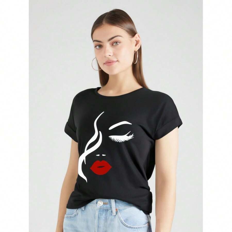 Women T-Shirts - Black - View 1